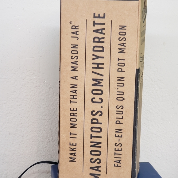 Masontops® Glass Water Bottle Neoprene Turquoise - Picture 4 of 5